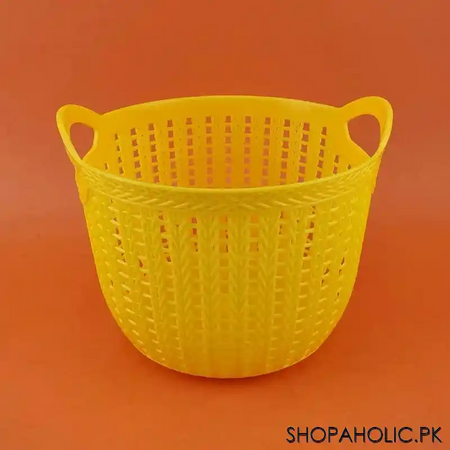 multipurpose plastic storage basket   round main image