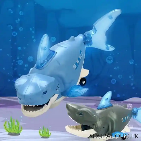 musical shark toy with light and music image2
