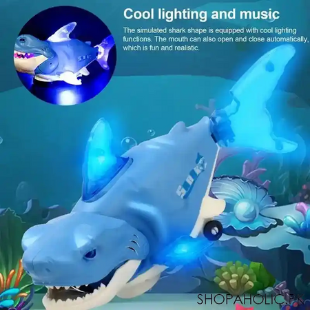musical shark toy with light and music image3