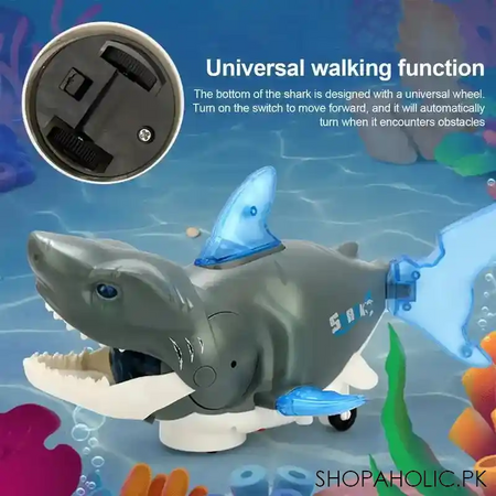 musical shark toy with light and music image5