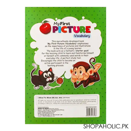My First Picture Vocabulary: Alphabets, Numbers, Colours, Shapes Book - Image 2