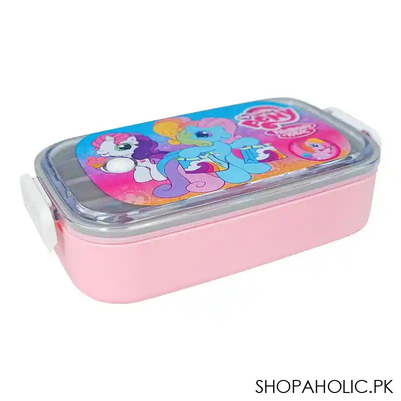 My Little Pony Stainless Steel Lunch Box, Pink, 6.7in (H) x 3.1in (W) x 2in (D), 0030-K2 - Image 3