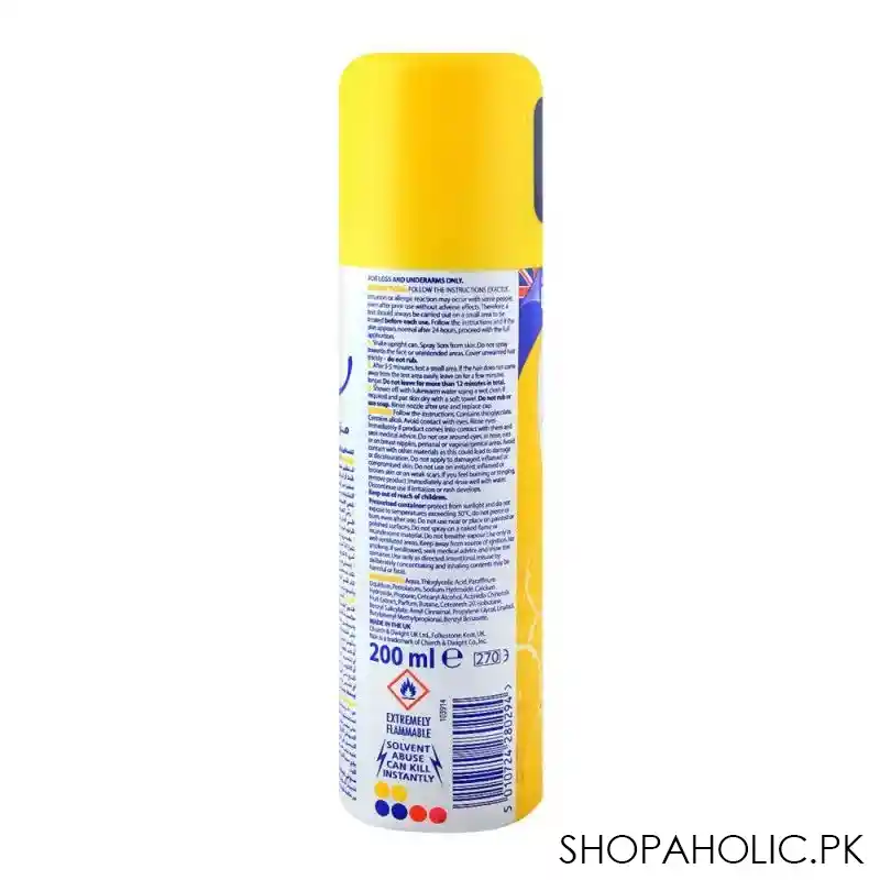 nair lemon silky smooth skin hair removal spray 200ml image2
