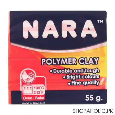 nara polymer clay, crimson, 55g main image