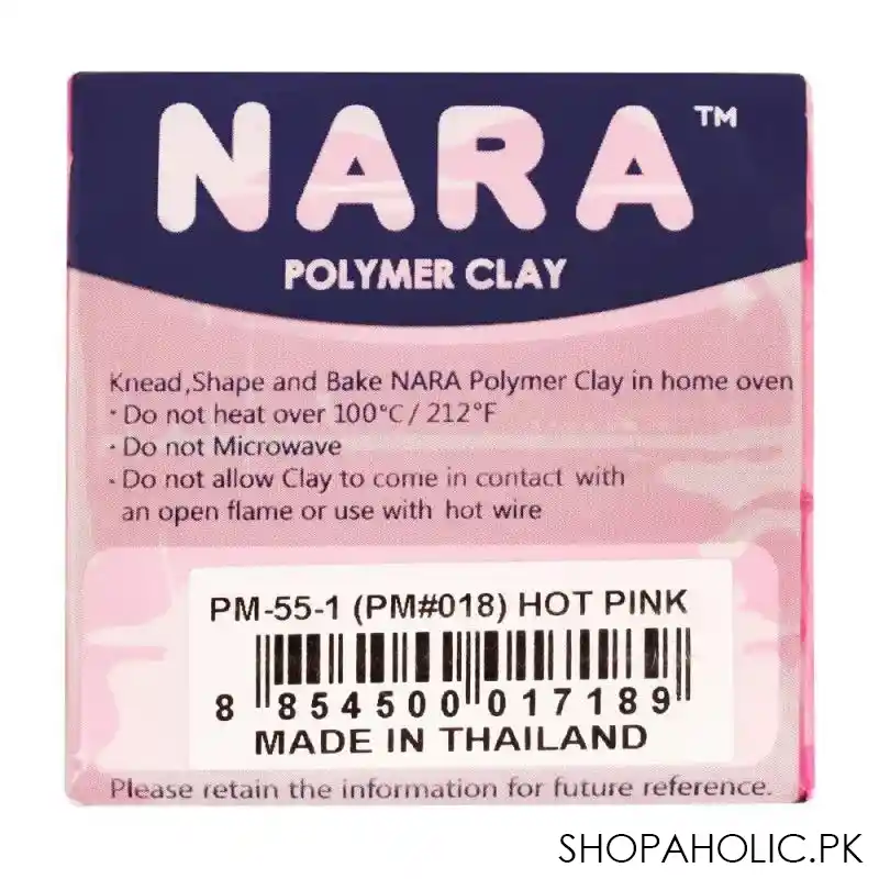 nara polymer clay, hot pink, 55g image2