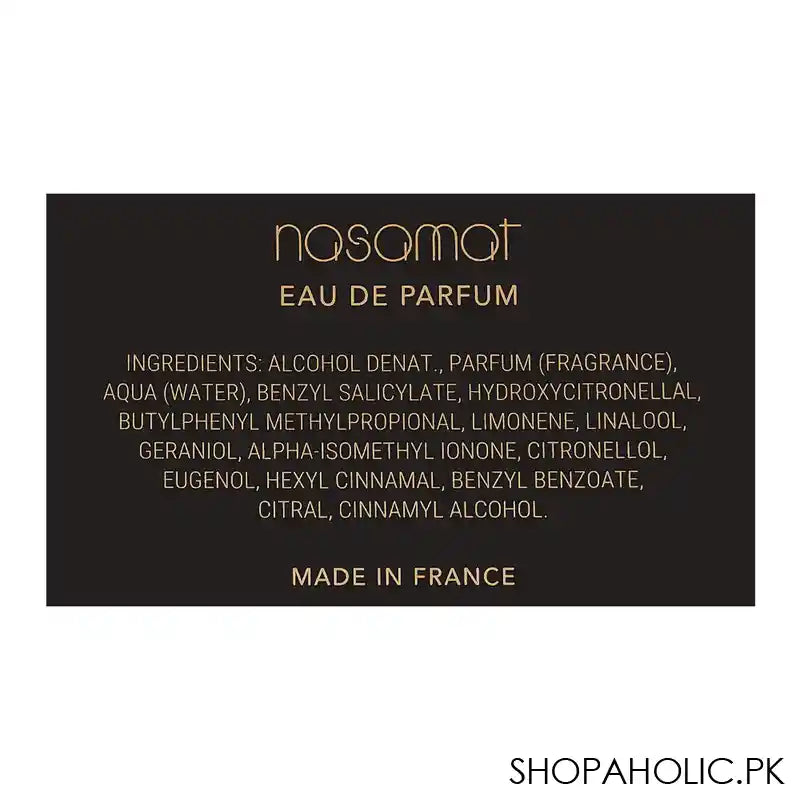 Nasamat Gold Brazilian Spices, Eau de Parfum, For Men & Women, 100ml - Image 2