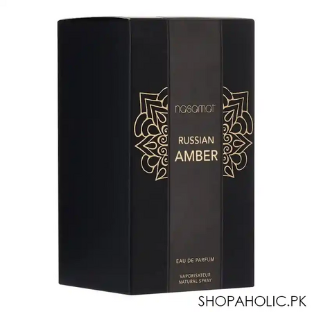 nasamat gold russian amber eau de parfum, for men & women, 100ml image2
