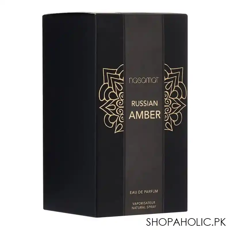 nasamat gold russian amber eau de parfum, for men & women, 100ml image2
