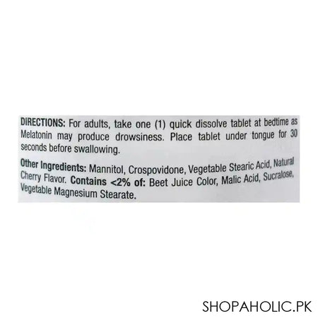 Nature's Bounty Melatonin 3mg, 120 Tablets, Dietary Supplement - Image 3