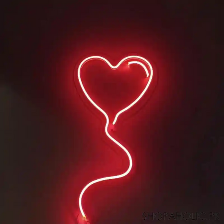 neon rose and heart lights with acrylic base image3