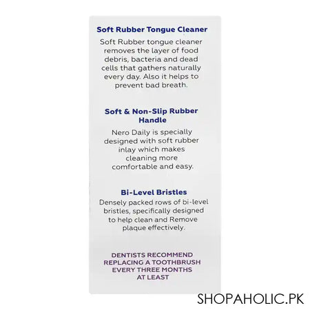 Nero Daily Medium Toothbrush, Twin Pack, K-406 - Image 2