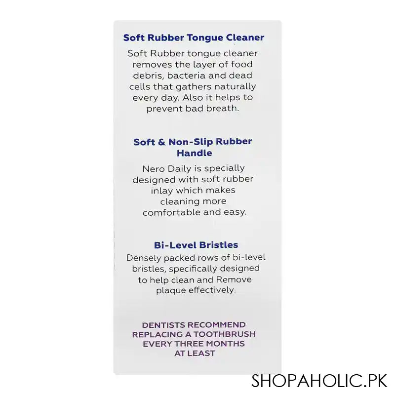 Nero Daily Medium Toothbrush, Twin Pack, K-406 - Image 2