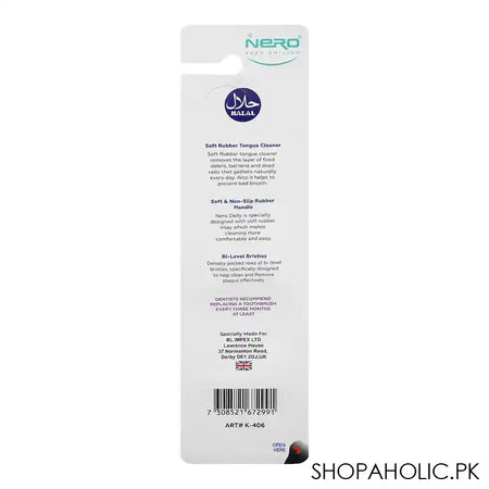 Nero Daily Medium Toothbrush, Twin Pack, K-406 - Image 3