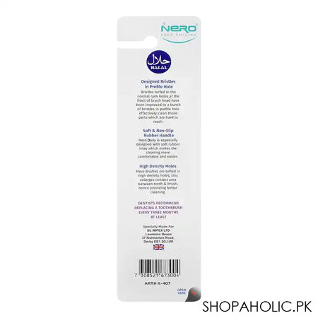 Nero Daily Soft Toothbrush, Twin Pack, K-407 - Image 2