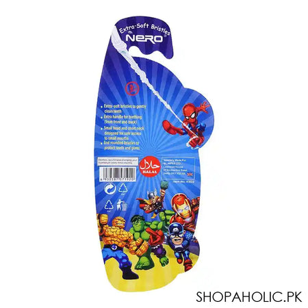 Nero Kids Spiderman Toothbrush With Free Gift, For 3+Years, K-502 - Image 2
