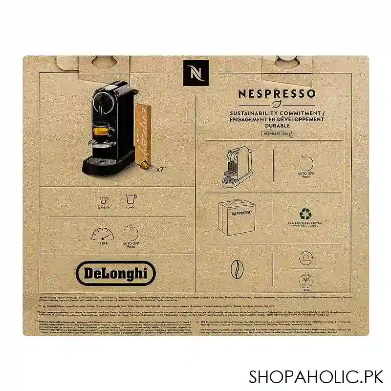 Nespresso CitiZ Coffee Machine, Black, (4132T10201) EN167.B - Image 2