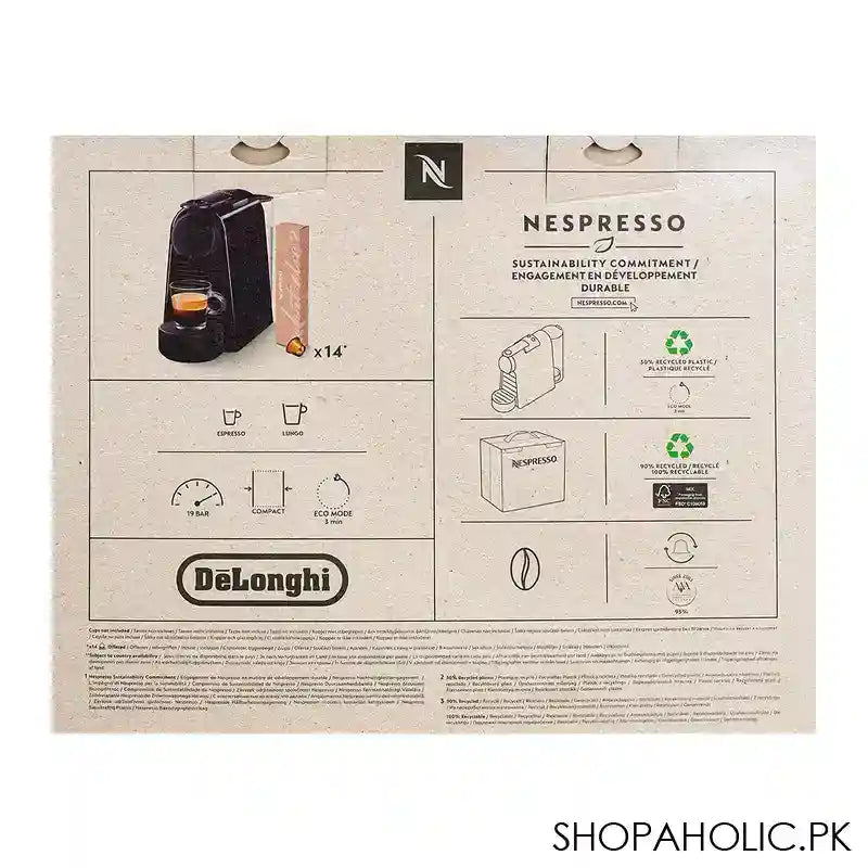 Nespresso Essenza Mini Coffee Machine, Pod Coffee Maker, EN85.B - Image 6