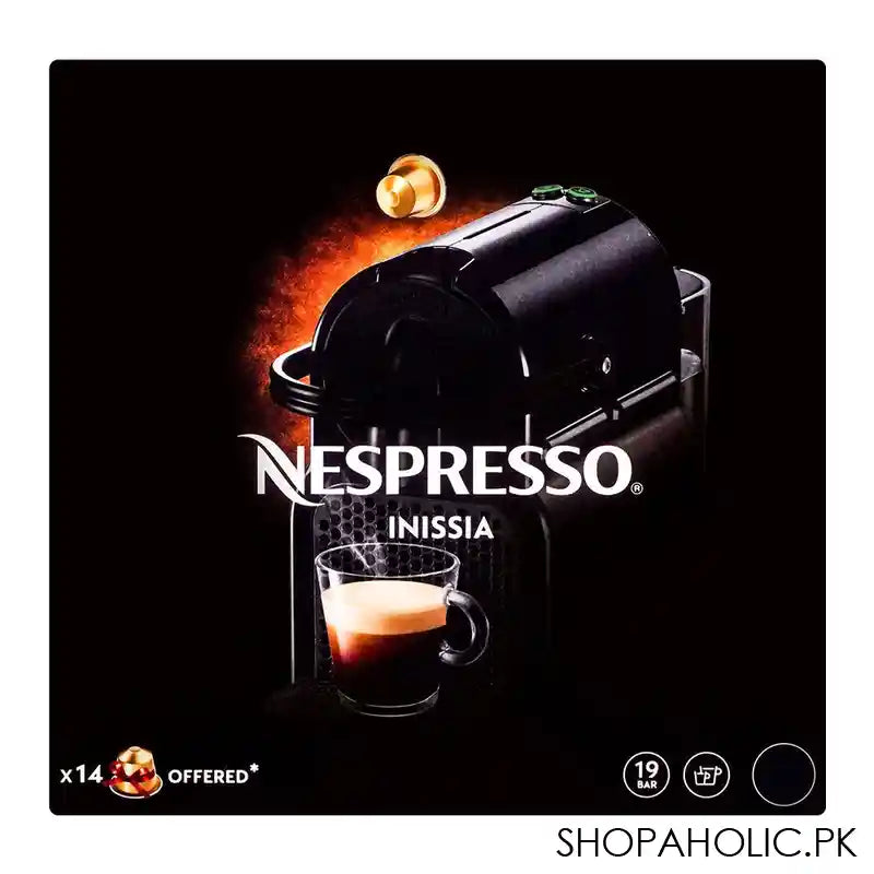 Nespresso Inissia Coffee Machine, NN-D40-ME-BK-NE4 - Image 4