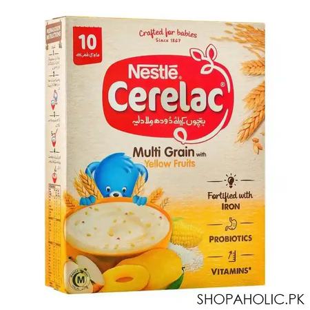 nestle cerelac yellow fruits, 175g main image