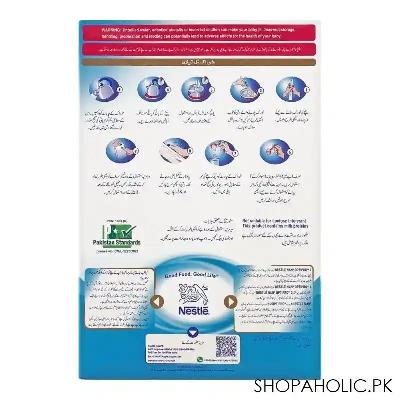nestle nan optipro, stage 2, follow up formula, 600g box image2
