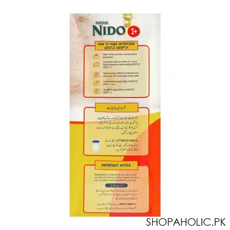 nestle nido 1+ growing up formula, 900g image4