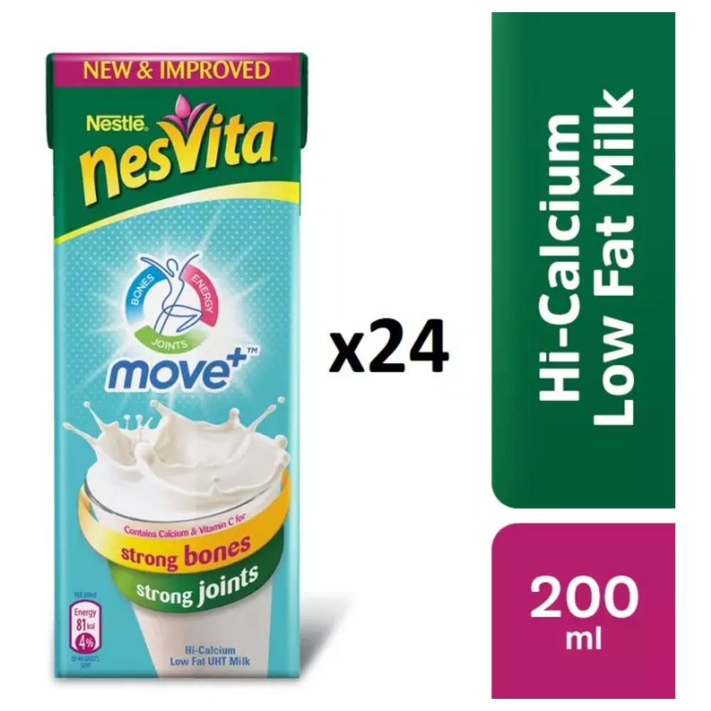 Nestle Nesvita Low Fat Milk, 200ml, 24 Piece Carton - Main Image