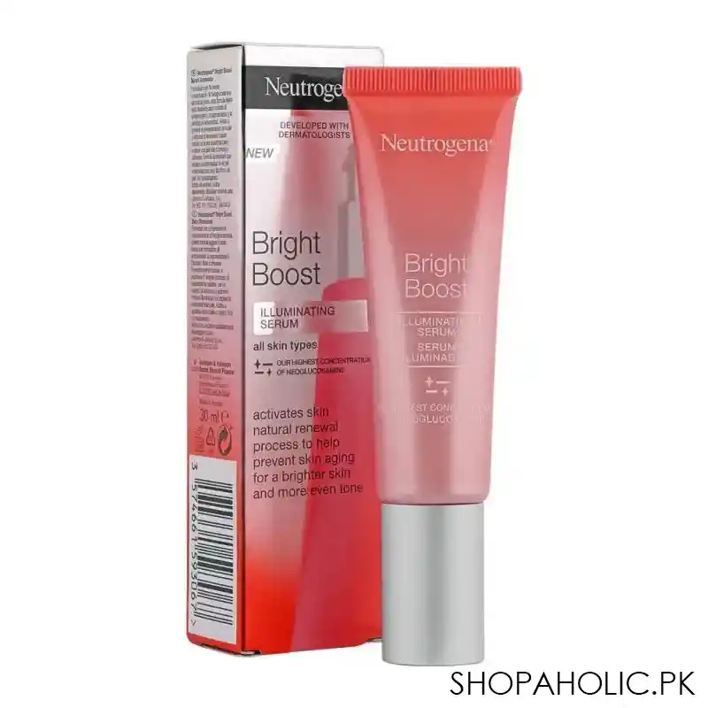 neutrogena bright boost illuminating serum for all skin types, 30ml main image