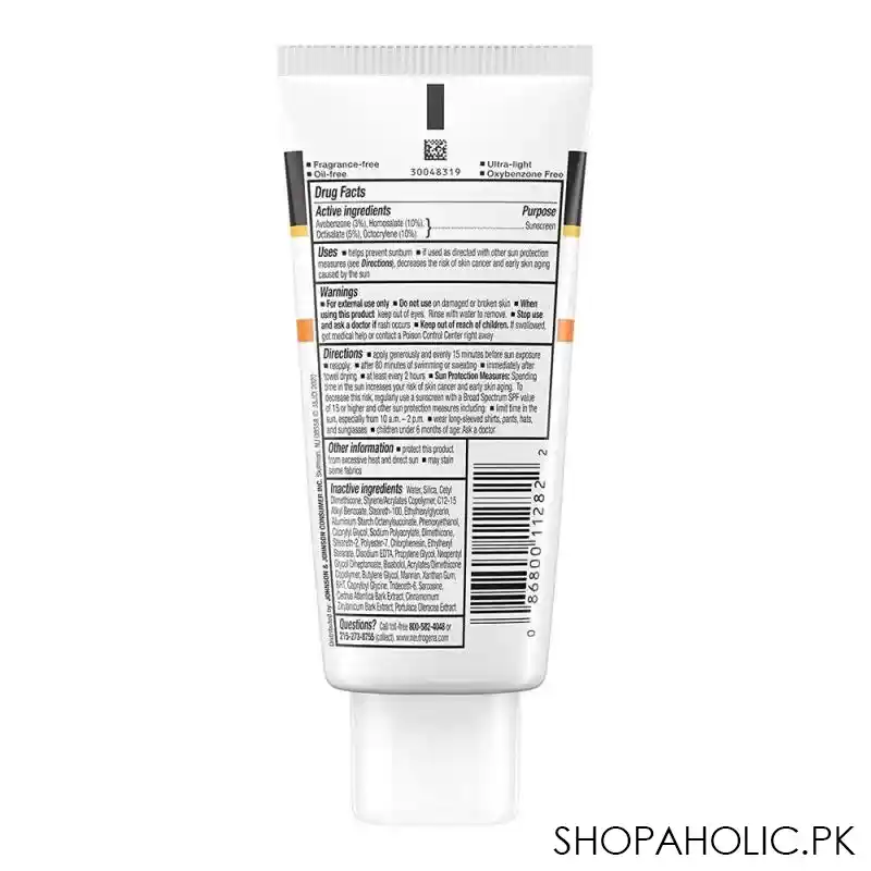 neutrogena clear face breakout free, oil free spf 50 sunscreen, 88ml image2
