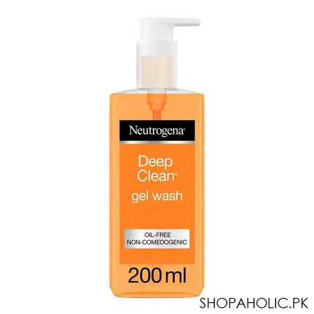 neutrogena deep clean gel wash, 200ml main image