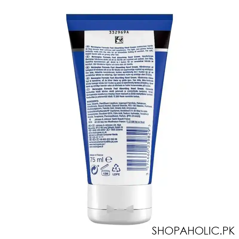 neutrogena fast absorbing hand cream, 75ml image2