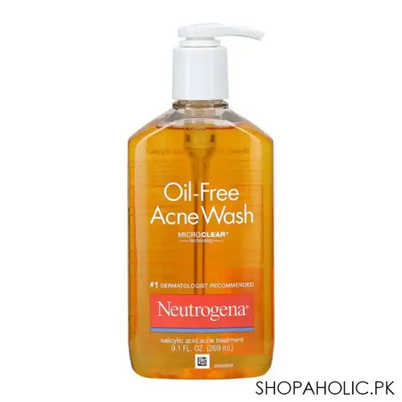 neutrogena oil free micro clear acne wash, 269ml main image