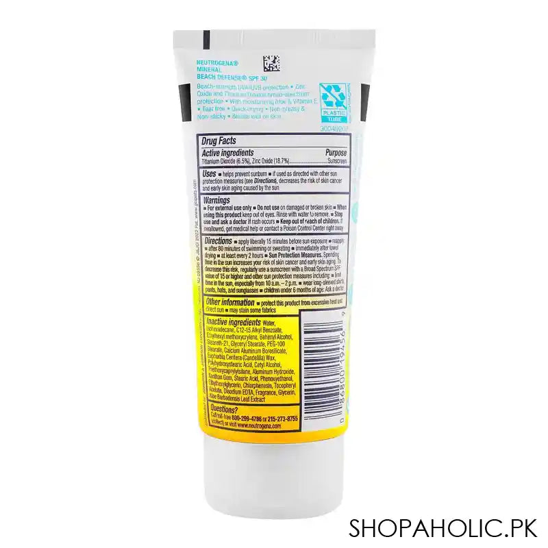 Neutrogena Purescreen Minreal Beach Defense Body Lotion SPF-30, 88ml - Image 2