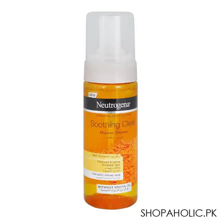 Neutrogena Soothing Clear Turmeric Mousse Cleanser, For Spot Prome Skin, 150ml - Main Image