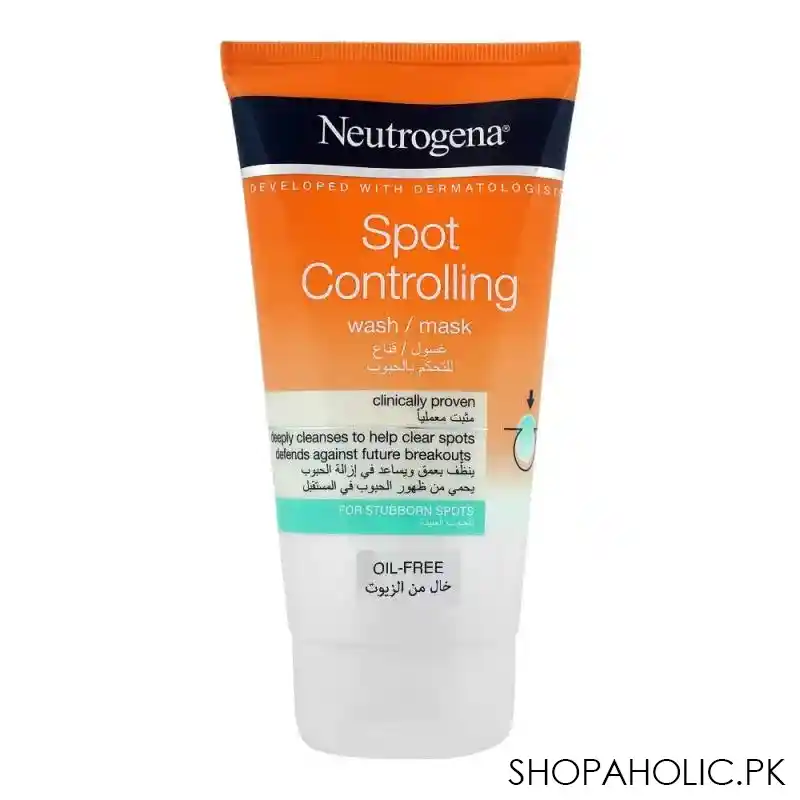 neutrogena spot controlling face wash/mask, oil free main image