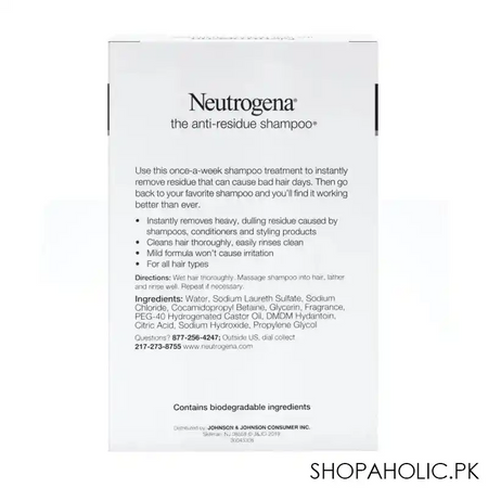 neutrogena the anti residue shampoo, 175ml image3