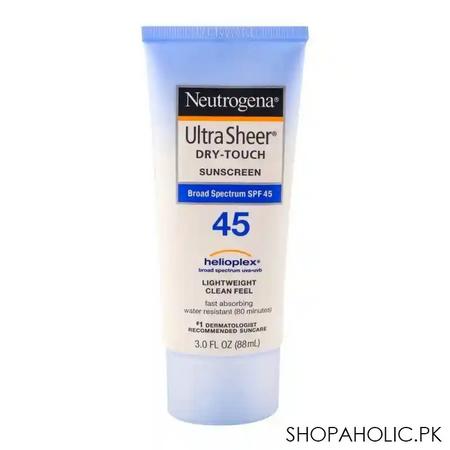 neutrogena ultra sheer dry touch sunscreen, spf 45, 88ml main image