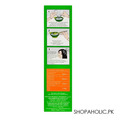 Neva Hair Color Kit, 100% Gray Coverage, Vegan, 50ml, 6.3 Nutshell - Image 5