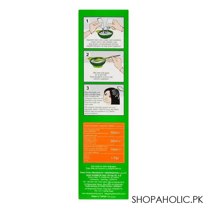 Neva Hair Color Kit, 100% Gray Coverage, Vegan, 50ml, 8.3 Golden Blonde - Image 2