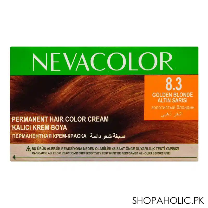 Neva Hair Color Kit, 100% Gray Coverage, Vegan, 50ml, 8.3 Golden Blonde - Image 5