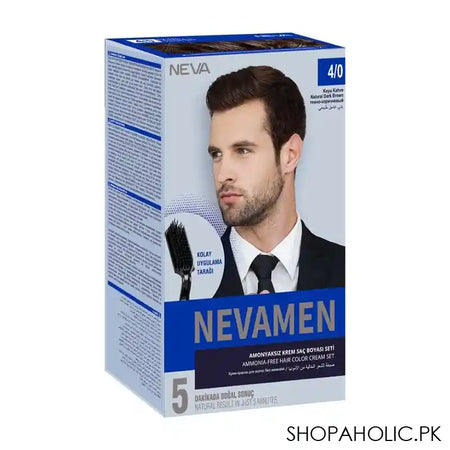 Neva Men Hair Color, 80ml, No. 4 Set - Image 4