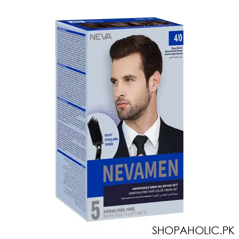 Neva Men Hair Color, 80ml, No. 4 Set - Image 4