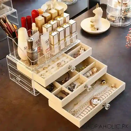 new acrylic jewellery organizer box image2
