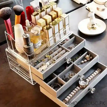 new acrylic jewellery organizer box image4