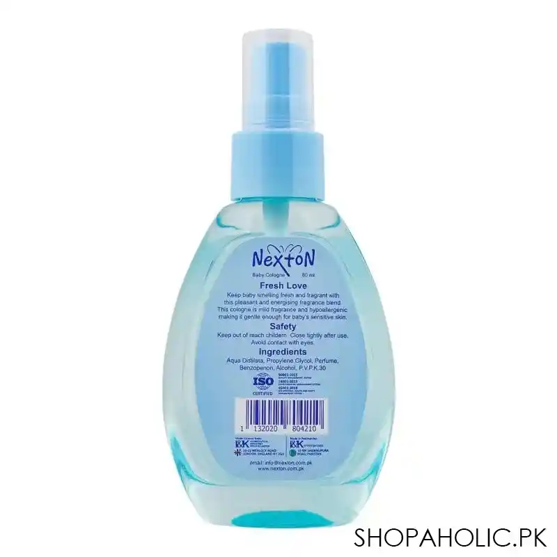nexton baby fresh love baby cologne, 80ml image2