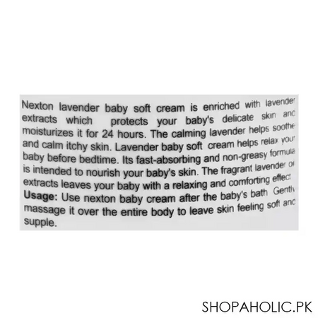nexton baby lavender soft cream, 125ml image3