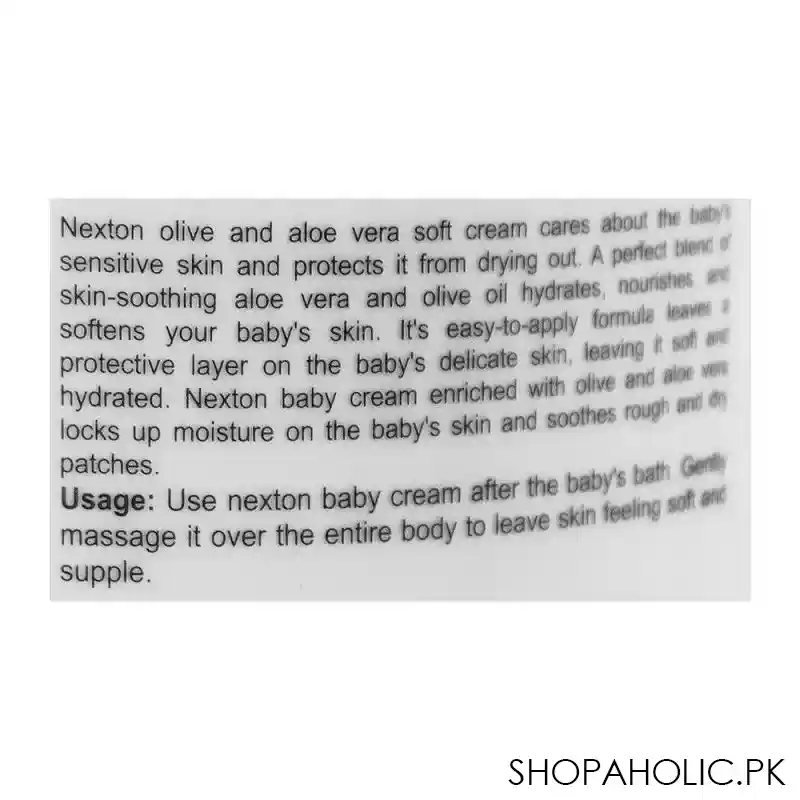 nexton baby olive & aloe vera soft cream, 125ml image3