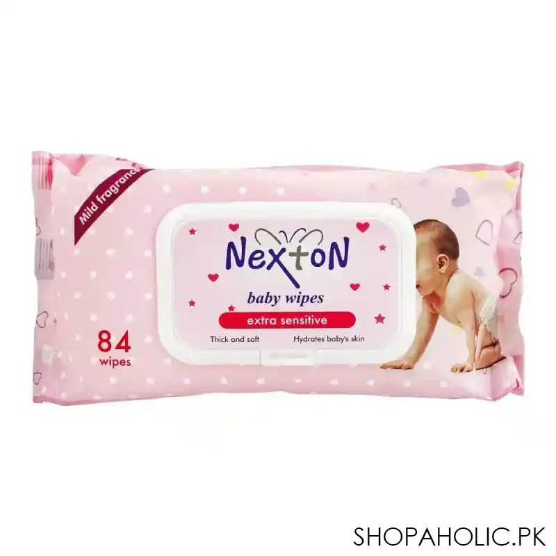 nexton extra sensitive baby wipes, 84 pack main image