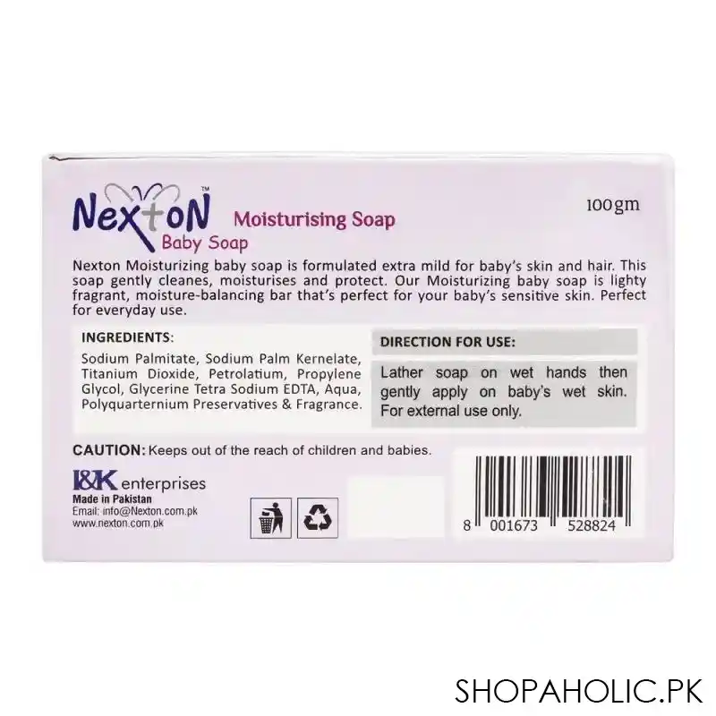 nexton moisturising baby soap, 100g image2