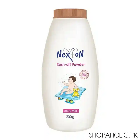 nexton rash off extra mild baby powder, 200g main image