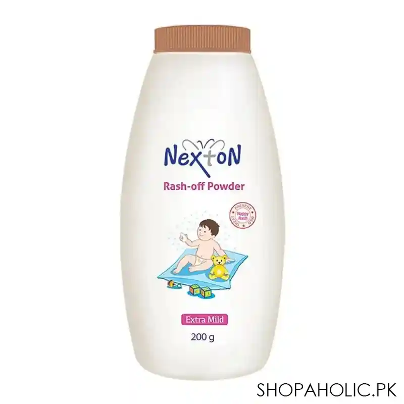 nexton rash off extra mild baby powder, 200g main image
